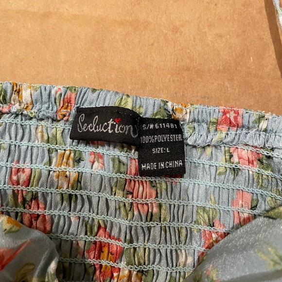 Seduction Floral Tank Top Size Large - Picture 4 of 6